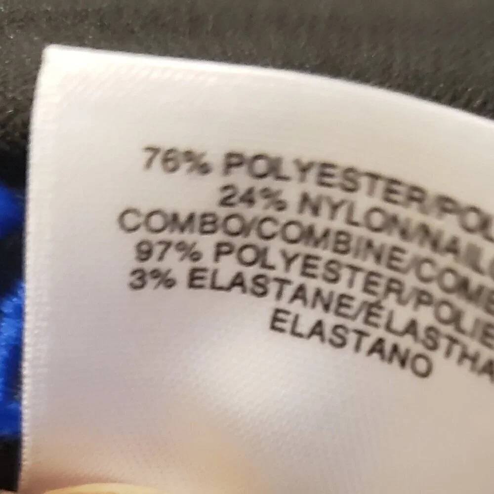 Kasper Womens Blue & Black Lightweight Organza Mixed Texture Jacket w/Skirt. 14W - Picture 13 of 16